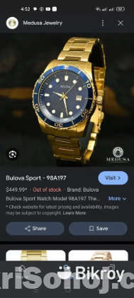 Bulova watch sku: 98A197